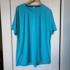 Lululemon Vent Tech Men Shirt XXL - Blue - Gym Workout Stretch Athletic